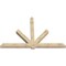 Ekena Millwork Kennewick Rough Sawn Timber Gable Bracket, Douglas Fir, 108"W x 72"H x 6"D x 6"F, 16/12 Pitch GBW108X72X0606KEN00RDF - alternate 3